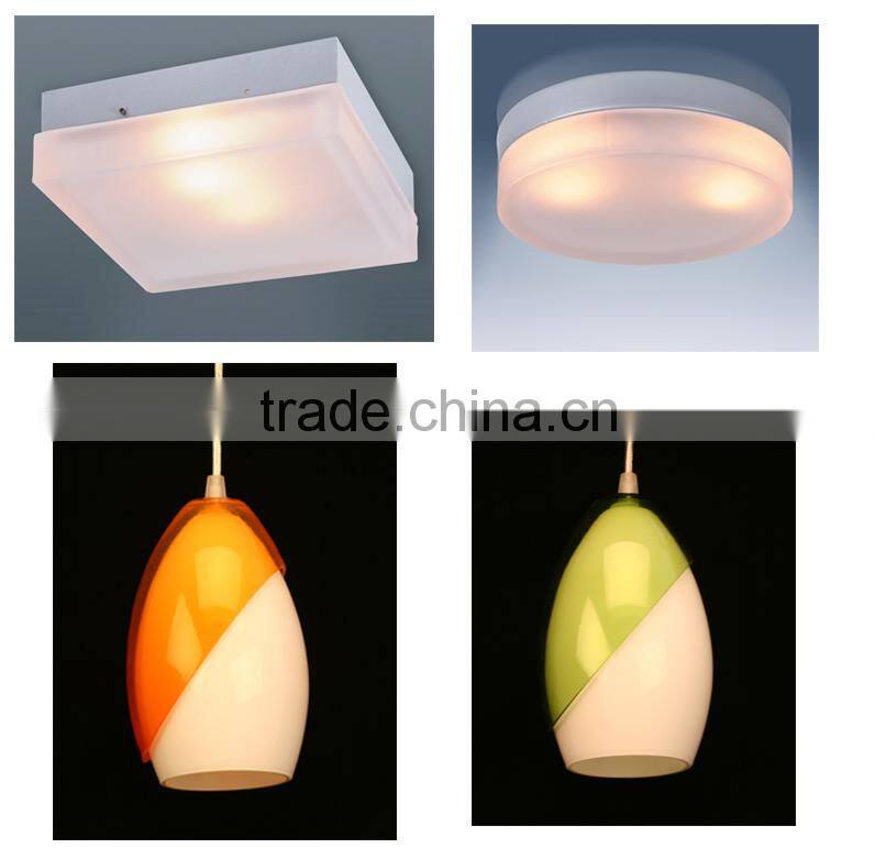 colourful Chandeliers & Pendant Lights/ glass pendant lamp with E27 Lampholder