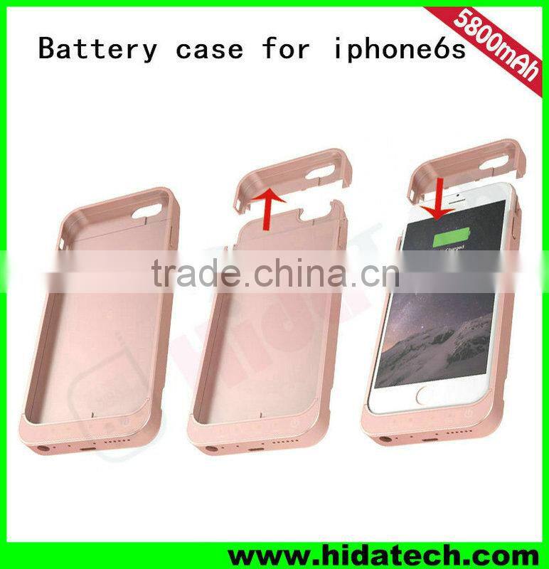 Hot Selling Power Bank Charger for iPhone 6s Battery Case for iPhone 6s for Wholesale