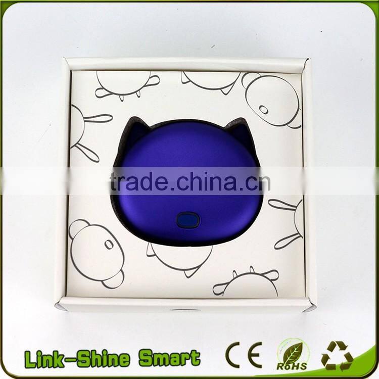 High capacity cartoon cute power banks 4500mah charger with double usb output