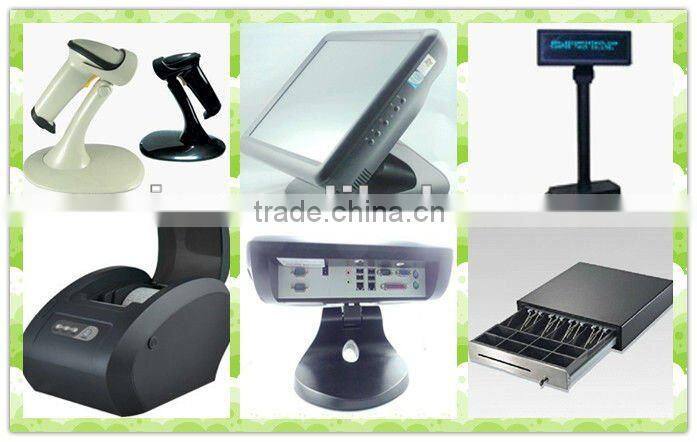 15inch Pos system touch screen all in one for Retail and Restaurant pos cash register