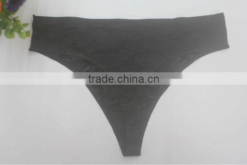 Seamless Young Girl One Piece Jaquard Underwear Panties Model