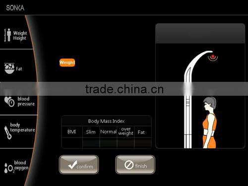 SK-X80th LCD Touch Screen Bill Operated Outside Omron Weighing Operation Scale