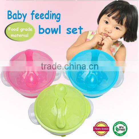 BPA free baby feeding bowl with suction