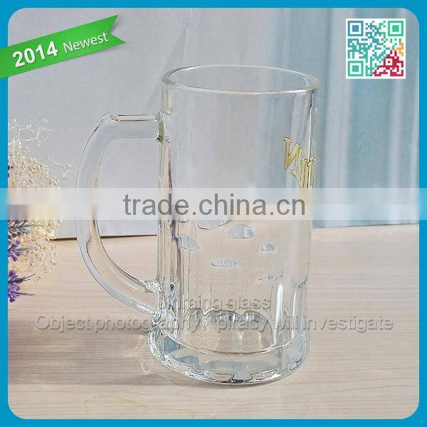 classical vintage heavy tank beer mug with large handle