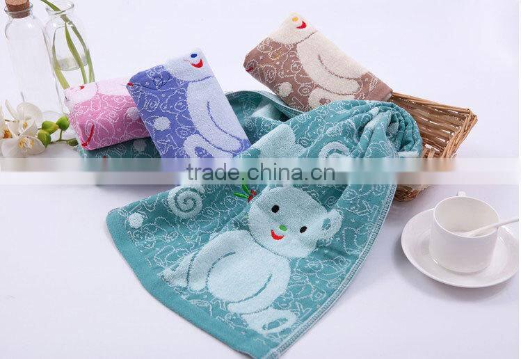 Twistless cotton little bear jacquard towel