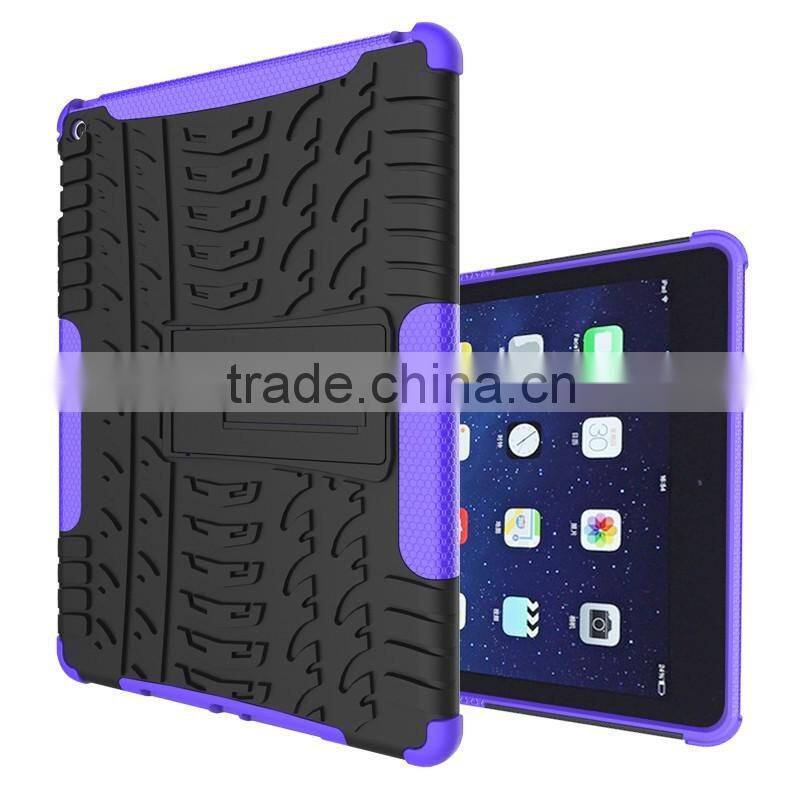 Shock absorption transformer stand armor for iPad Air 2 iPad 6 back case