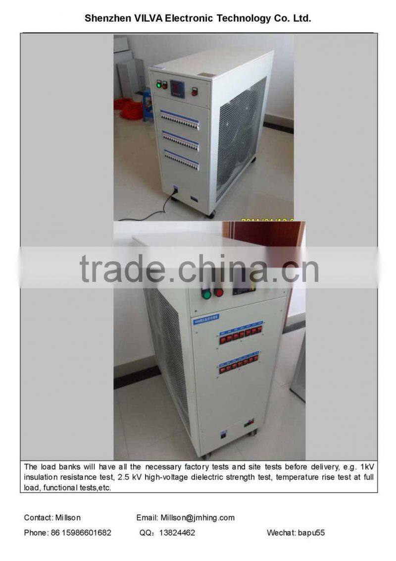 1000VDC 600kW multiple voltages DC load bank