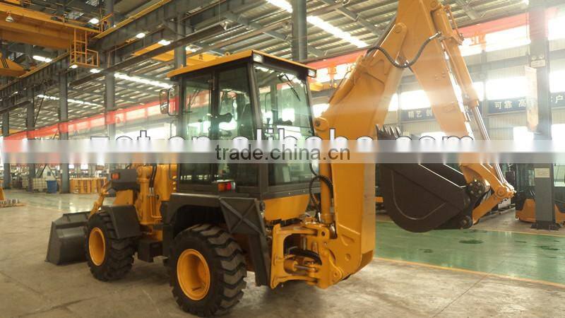 Backhoe loader with Commins Engine