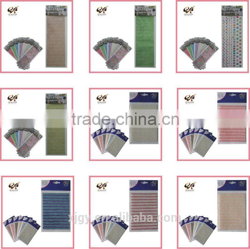 car stickers and decals/safety car sticker/pearl self adhesive sticker