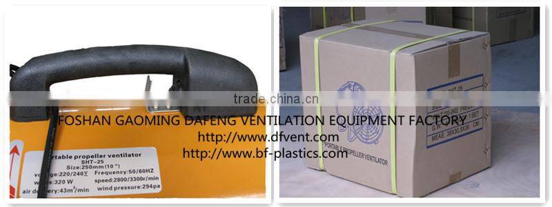 250mm 220V/50/60Hz Axial Flow Air Ventilator