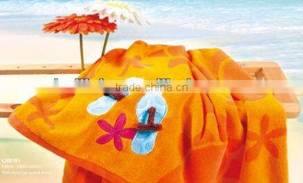 100%cotton jacquard black bath towel border