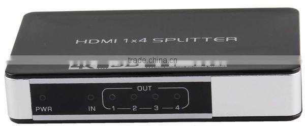 Full HD1080p HDMI splitter 1X4 Home Video split with power adapter Support 3D/4K*2K