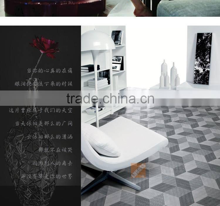EMBOSS 100*200*175mm grey color hexagon tile porcelain mosaic floor tile