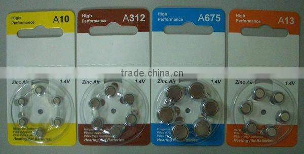 Eunicell high voltage A13 1.4V hearing aid batteries A13 A10
