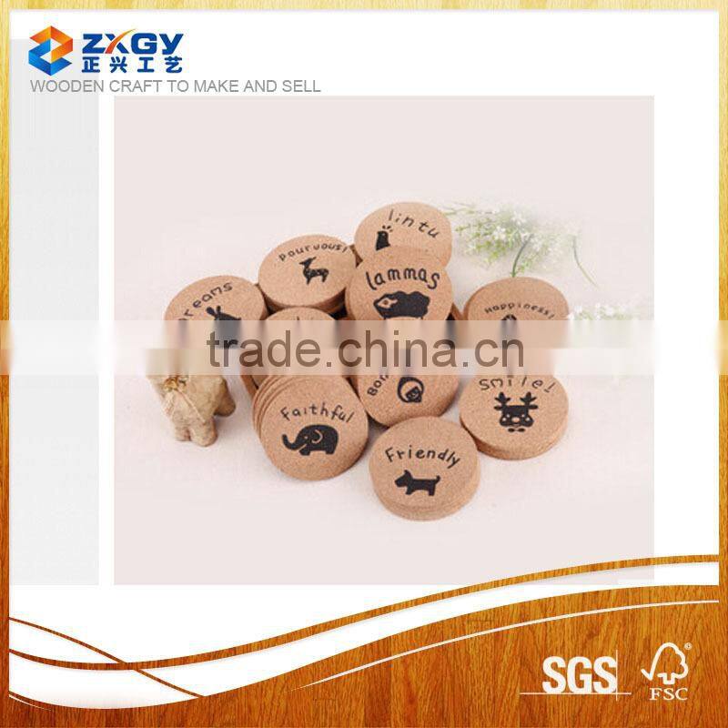 Adhesive cork cup pad/ cup coaster pad