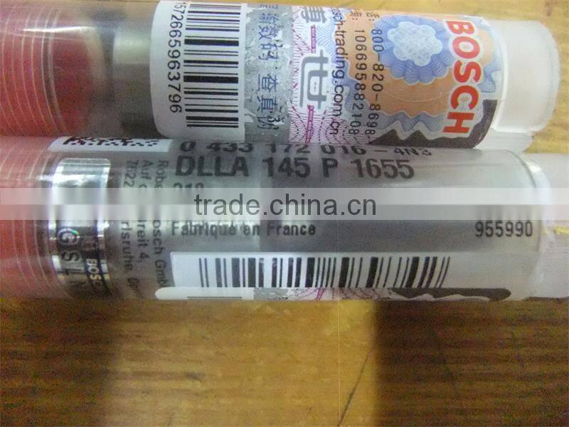 diesel fuel common rail nozzel DLLA145P1655, Injector Nozzle DLLA145P1655 for 0445120086