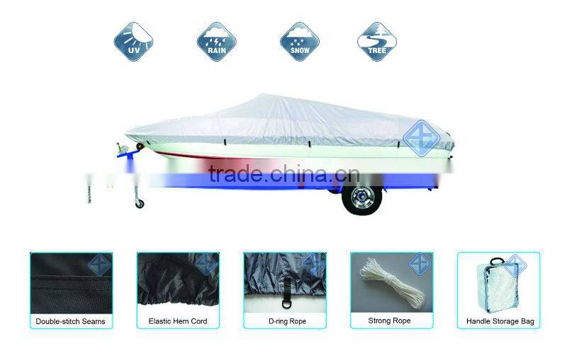 Cheapest 22' - 24' Length 150D Silver Polyester Boat Cover