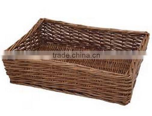 customized round & square willow fruit tray