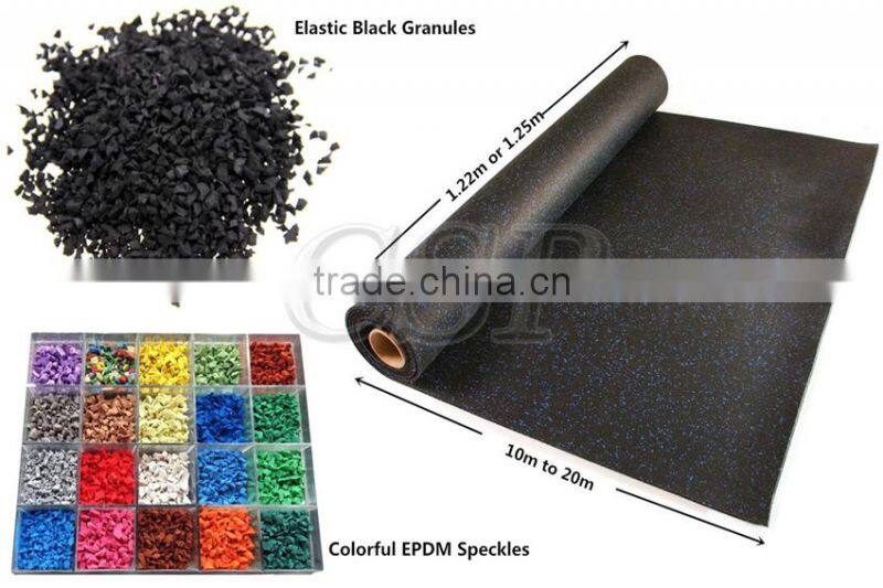 soft rubber flooring roll for gym and gym noise reduction rubber flooring rubber floor mat roll