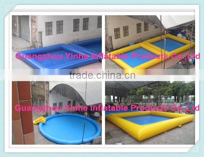 2014 outdoor giant yellow inflatable swimming pool