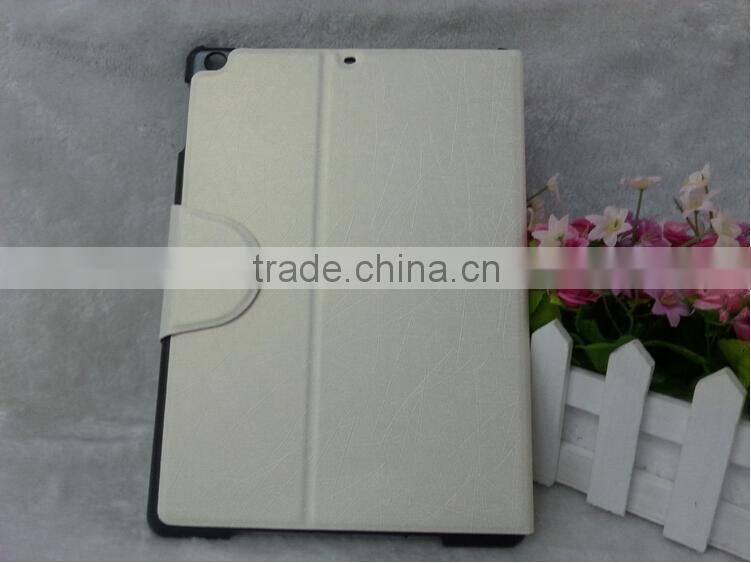 High Quality Luxury Flip Leather Case for Apple iPad Air/ Ultra thin leather case for iPad 5 with stand