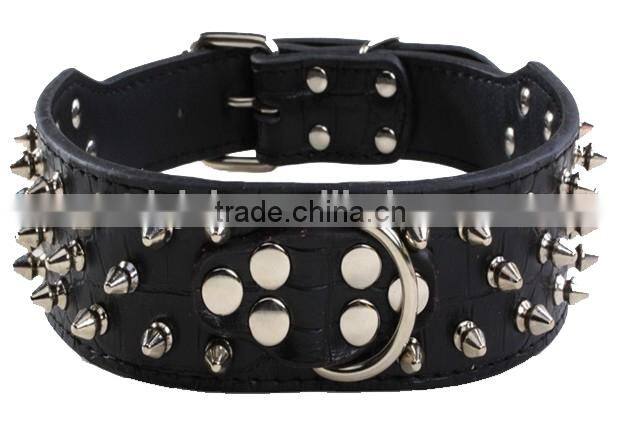 High quality pet dog collar pet collar factory dog collar genuine leather