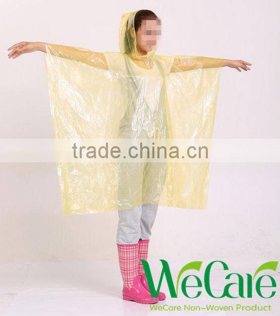 Promotional Plastic ball raincoat/rain poncho