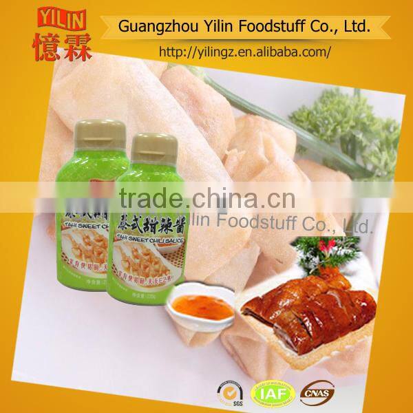 OEM service YILIN brands 220g Thai Sweet Chili hot Sauce in China factory