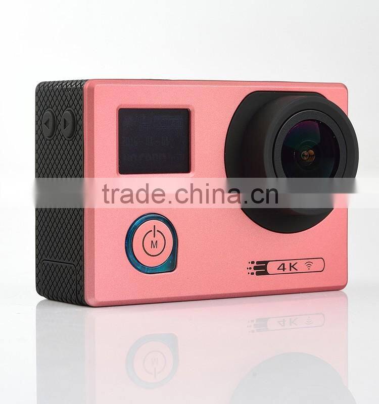 New Arrival F88 70-170 Degree Adjustable Wifi 4K Dual Display Sports Camera Mini Sport Cam