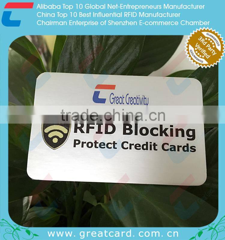 Shenzhen Chuangxinjia RFID Blocking Protect Credit Card