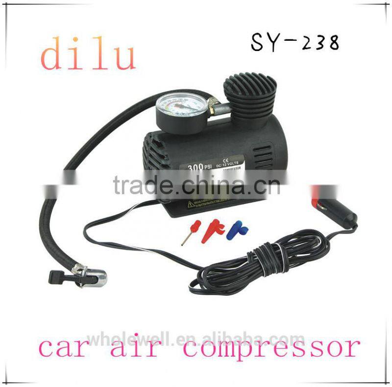 hot selling mini dc 12v air compressor car tyre inflator,factory supply 250/300 PSI car air compressor
