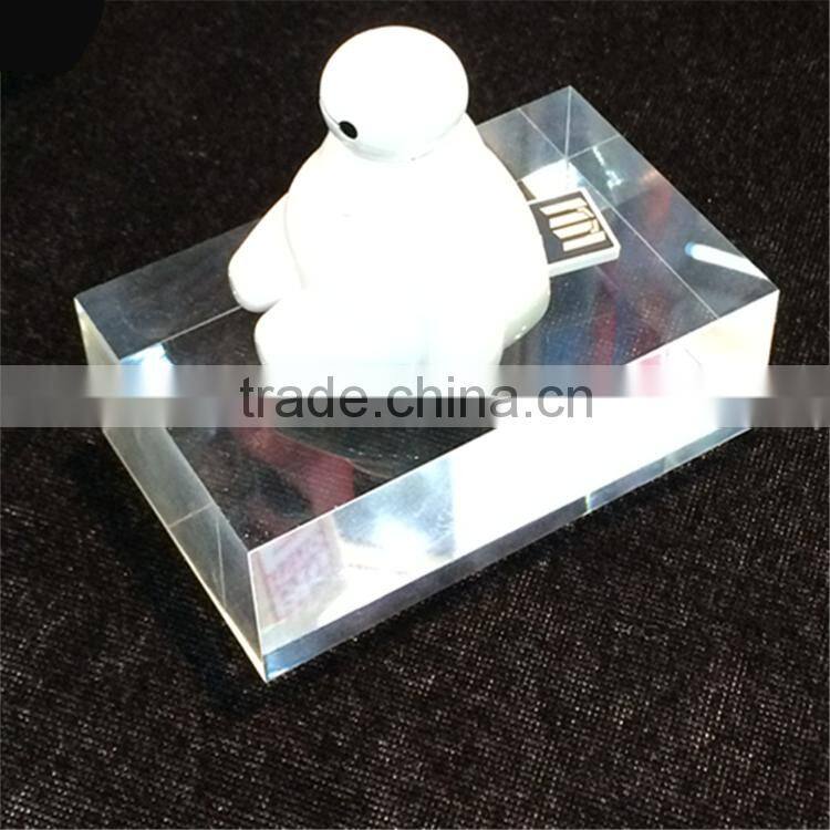 High grade plexiglass display block, 20mm plexiglass acrylic block