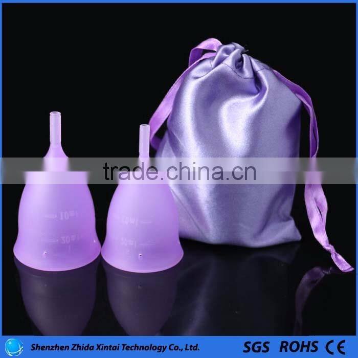 Reusable Soft Gental Silicone Menstrual Cups for Lady Menstruation Period