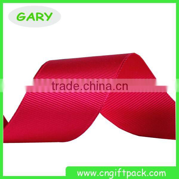 Red Cheap Gift Packaging Printed Grosgrain Ribbon Wholesale