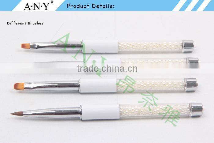 ANY Nail Art Design Care Pure Color Pearl Handle Pure Sable Nail Art Brush
