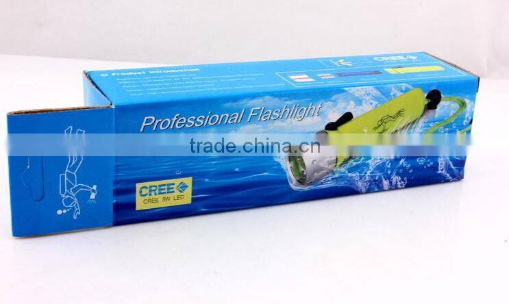 A-OK Underwater Diving 1600LM CREE XM-L T6 LED Flashlight Torch Lamp 60M Waterproof