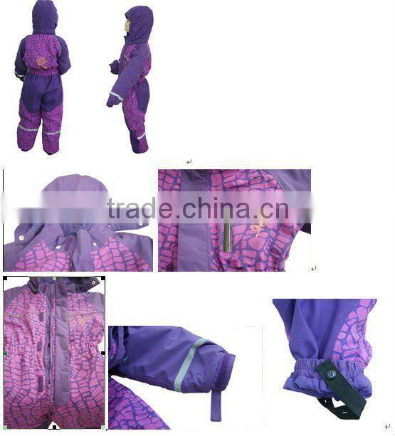 Children's Padding Print hoodie Overall
