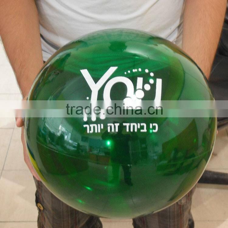 trancparent 30cm free phthalates pvc whole beach ball