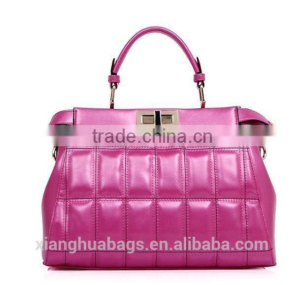 new model ladies leather shopping bag design