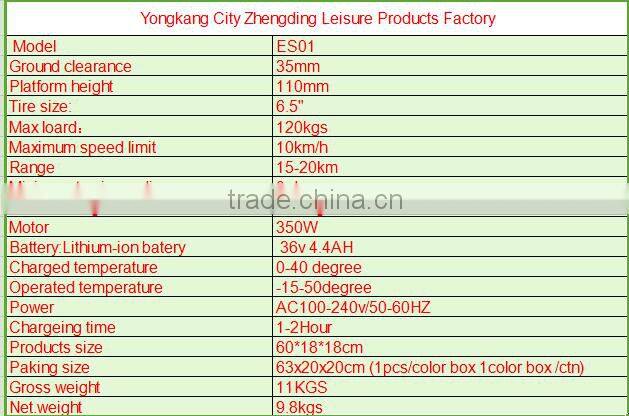2 wheel smart self balancing scooter