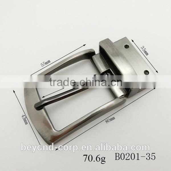 Custom reversible double-faced pins buckle screw fixed belt buckle made in china