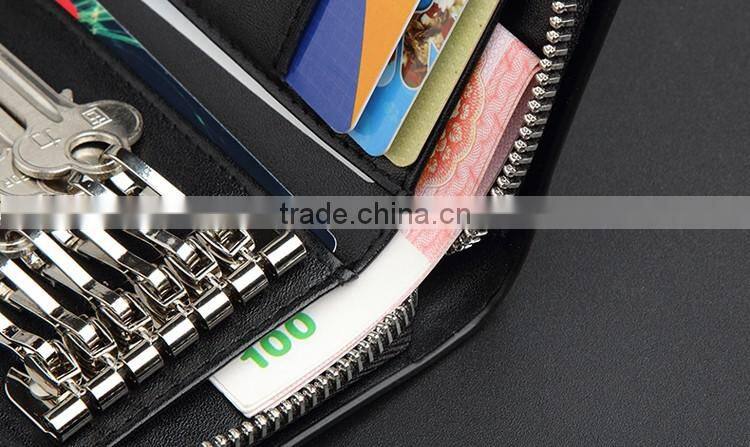 Top selling business genuine leather key holder for mens