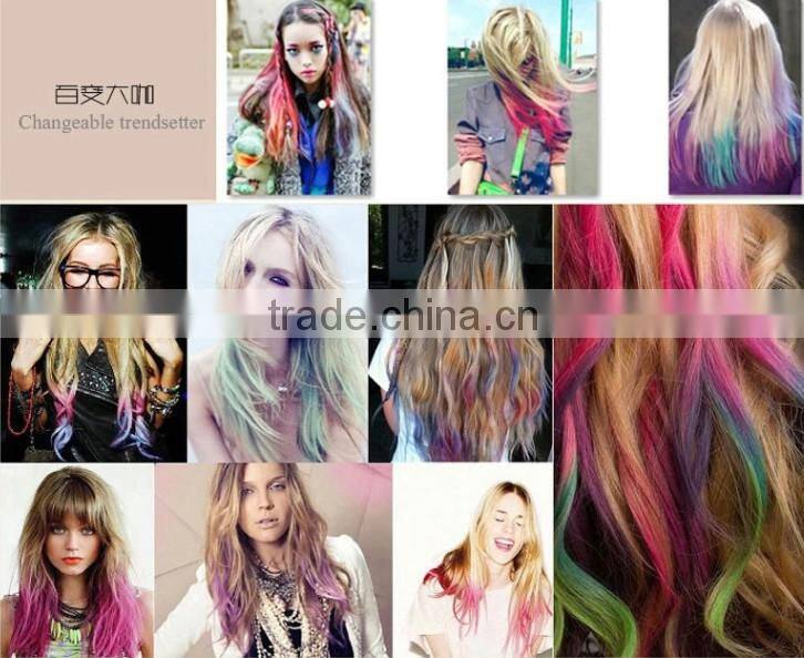 chalk powder beauty product temporary hair dye christmas party OEM one step hair color