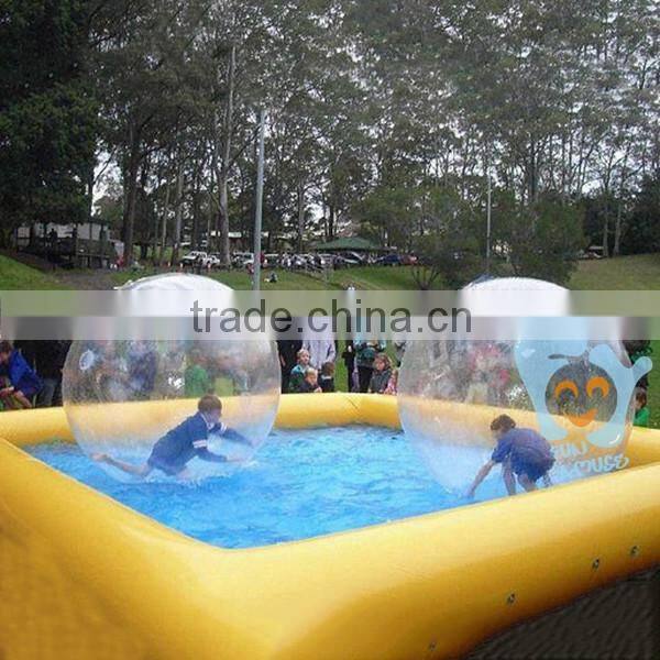 palm tree 0.6mm pvc heated inflatable pool