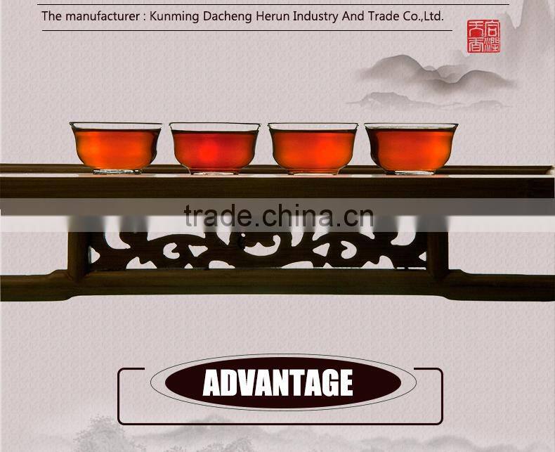 Box herbal tea compressed pu erh cooked tea