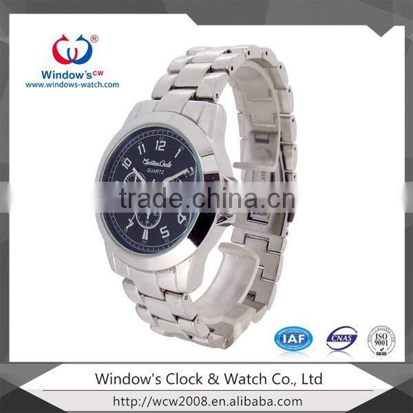 Fashion Analog Quartz Bracelet Watch Cool Men Hand Watch with Stainless Steel Back & Buckle