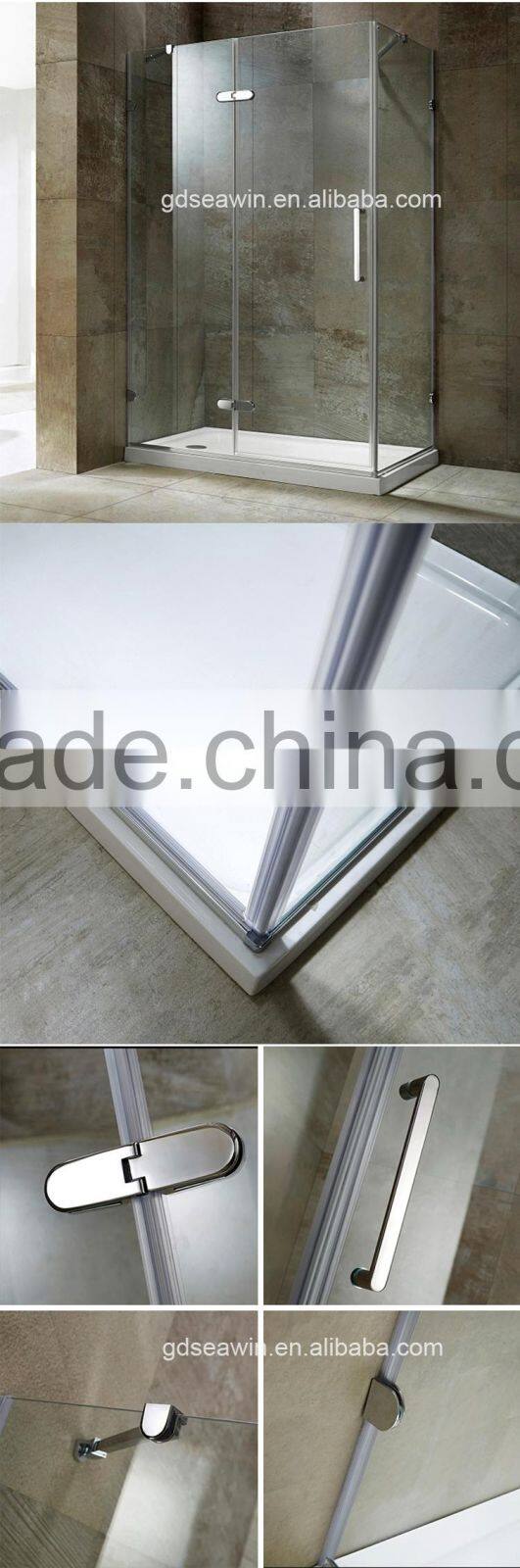 Frameless Interior Glass Hinge Frameless Hinge Shower Enclosure for Home Use