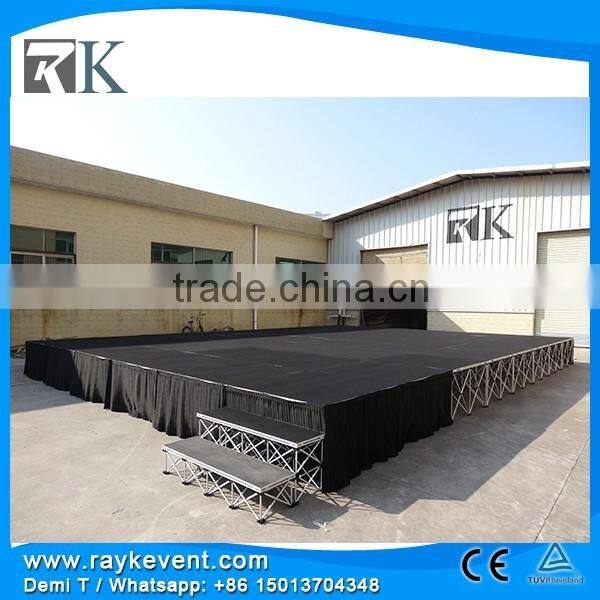 Modern adjustable portable event stage concert sound systems portable stage for sale