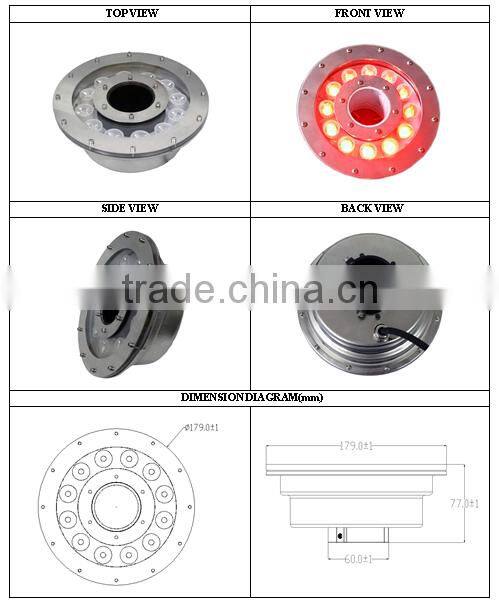 IP 68 (V4A)316 Stainless Steel LED Underwater Lights for fountain