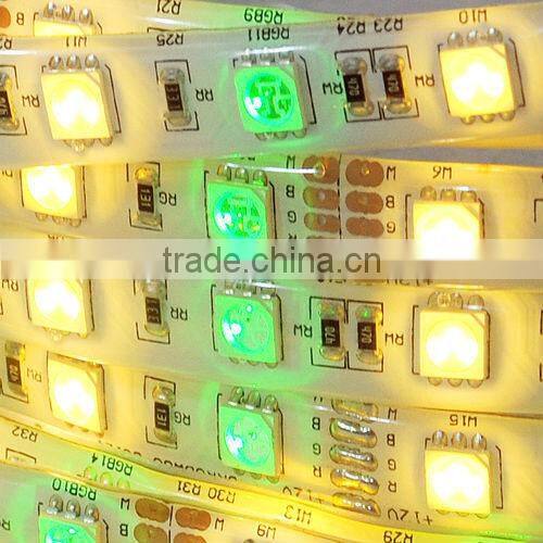 color changeable 60leds/m 72leds/m waterproof IP65 SMD 5050 RGB+CW flex Led strip